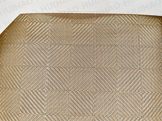 La tela tejida flexible de cobre del metal laminó el vidrio 0.5m m