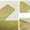 Partición de vidrio laminado de malla metálica dorada