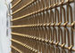 Malla de alambre decorativa inoxidable de la cuerda de acero, malla de bronce del arte para el elevador Pasillo