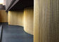Cortina de aluminio de la malla de la alambrada del color oro para los balcones y los pasillos