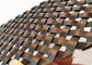 Acero inoxidable plateado cobre 304 de la malla de alambre arquitectónica para los gabinetes