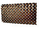 Acero inoxidable plateado cobre 304 de la malla de alambre arquitectónica para los gabinetes