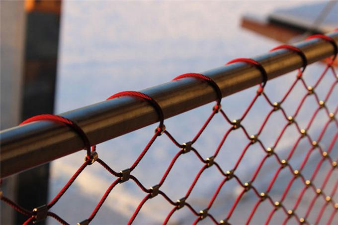 Flexible X-tienda la malla Ferruled de la cuerda de alambre de acero