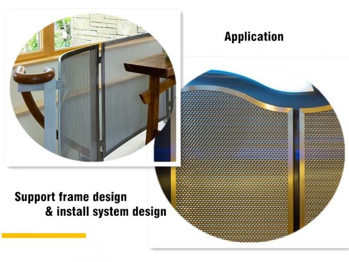 Tela arquitectónica del metal de la malla para la abertura constructiva
