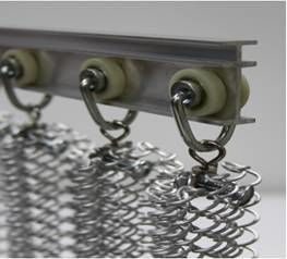 Cortina de aluminio de la bobina del metal para la decoración interior del restaurante con los accesorios