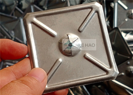 2-1/2” material de acero inoxidable de las lavadoras de fijación del uno mismo del cuadrado usado para sujetar el material de aislamiento