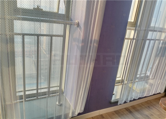 6x6m m anodizaron la decoración de aluminio de Mesh Curtain Used For Exterior del metal flexible