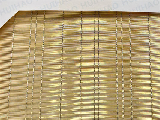 Alambre laminado de cristal de acrílico decorativo de lujo del latón de la tela del alambre