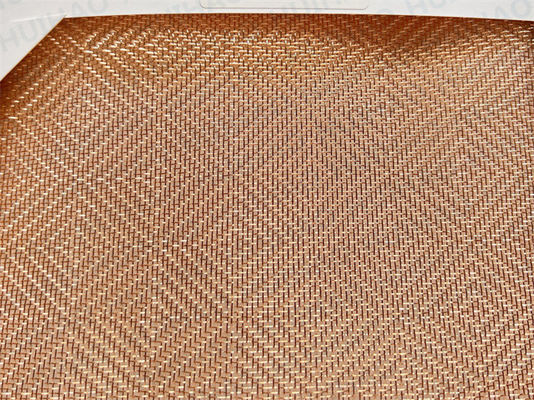 El cobre fino laminó el vidrio Mesh Fabric Architecture Designer decorativo