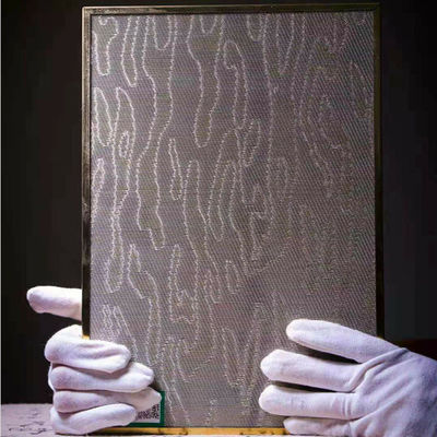 Tejido de seguridad decorativo vidrio laminado para espacios de lujo