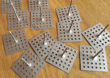 Pinos de aislamiento de base perforada de acero para aislamiento fijo de superficie áspera de 12 Ga Dia 63,5 mm