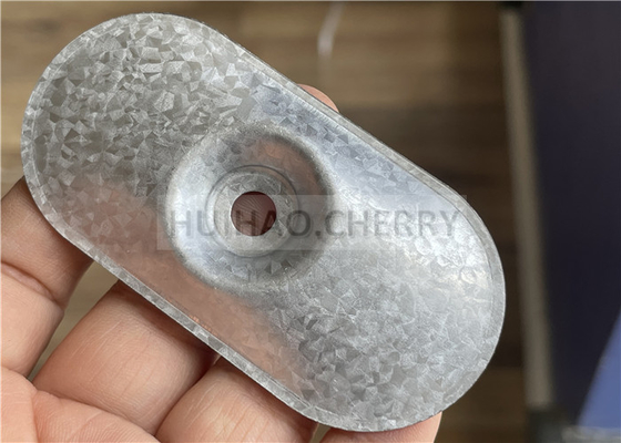 Placa de tensión de aislamiento de acero Galvalume 82x40mm para membranas de techo