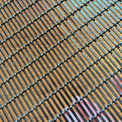 Negro arquitectónico de acero inoxidable de Mesh Metal Woven Wire Spray de la fachada para la cerca decorativa