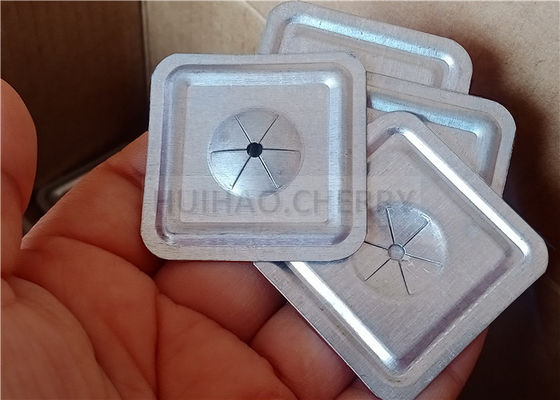 Clips de velocidad de arandela autoblocante cuadrada de 38 mm para aislamiento, material de acero galvanizado
