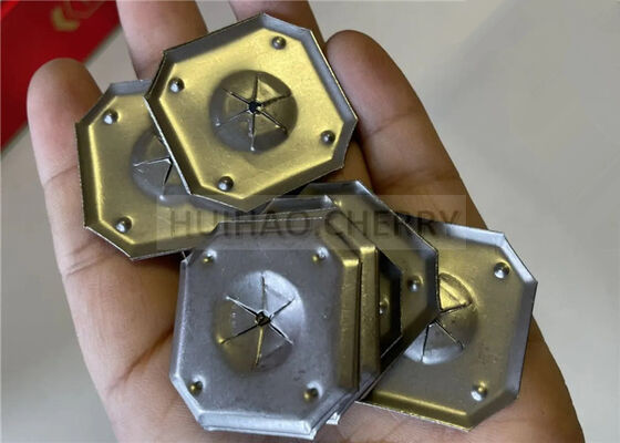 Arandela autoblocante resistente a la corrosión de 1-1/4" Acero inoxidable 316 Arandela de seguridad cuadrada para aislamiento de lana de roca