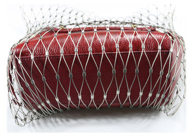 Bolso antirrobo inoxidable flexible de la malla de la cuerda de acero para el protector de la mochila