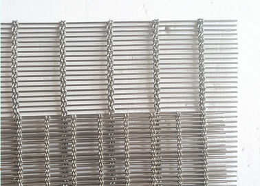 Malla de alambre arquitectónica del acero inoxidable 316 para la pared ciega de la pañería del metal