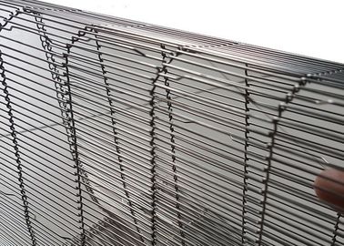 Malla de alambre decorativa flexible del acero inoxidable de la serie para la pañería del espacio