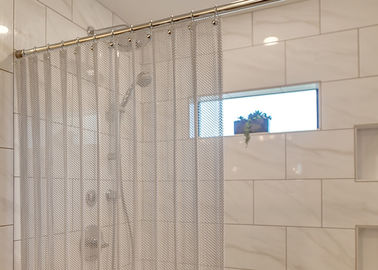 Tela de aluminio del alambre de la pañería de la bobina del metal de la malla para las cortinas decorativas del divisor de la ducha