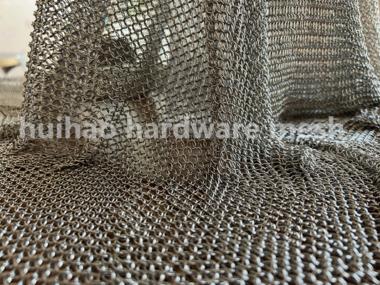 7m m Od Mesh Curtain Chain Mail Small de acero inoxidable Ring For Wall