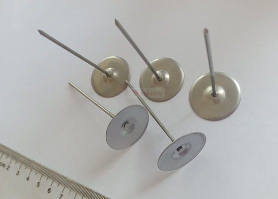 Aislamiento térmico anclajes de fijación de acero inoxidable de calibre 12 utilizados para cubiertas extraíbles para válvulas y bombas