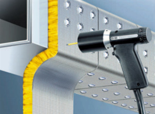 1-1/2 "Cobre revestido de acero CD Stud soldador Pinos de aislamiento para el trabajo de revestimiento de conductos