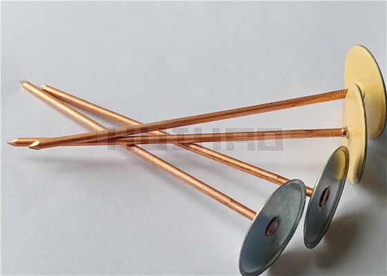 Clavos de soldadura de cabeza de copa de 4" de acero galvanizado utilizados para empresas de aislamiento de conductos de climatización