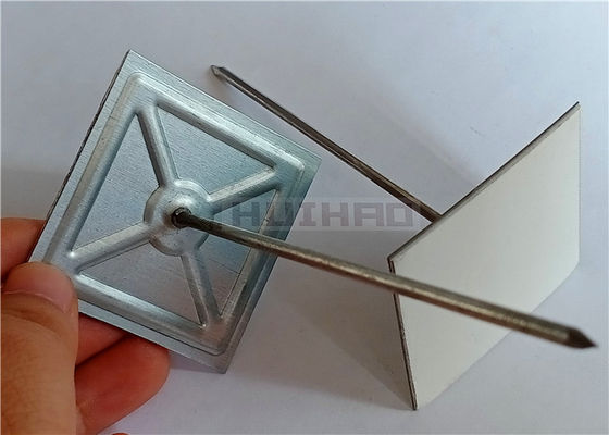 Clavijas de fijación Rockwool autoadhesivas para aislamiento, aluminio, 2-1/2" para sistemas HVAC