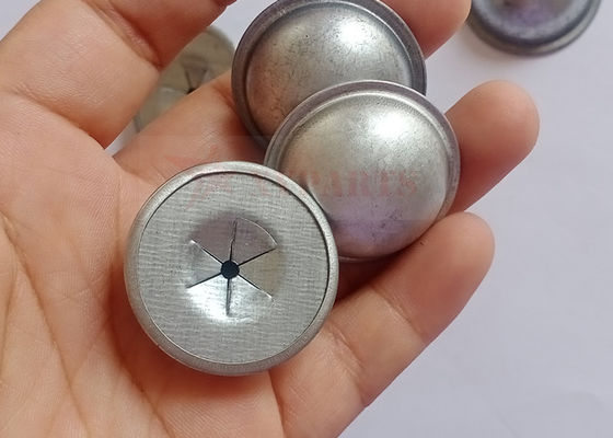 Capas de cúpula autobloqueables de acero inoxidable de 22 mm para alfileres aislantes