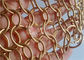 Color oro Chainmail Mesh Fabric 1.5x15m m para la división del sitio