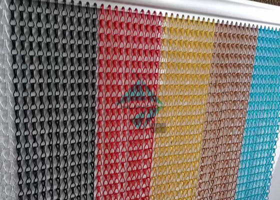Cortina de puerta de aluminio anodizado con diferentes colores