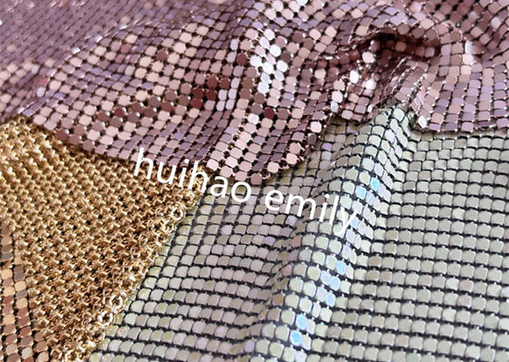 Moda de aluminio con cortinas de tela metálica de chapa de varios colores