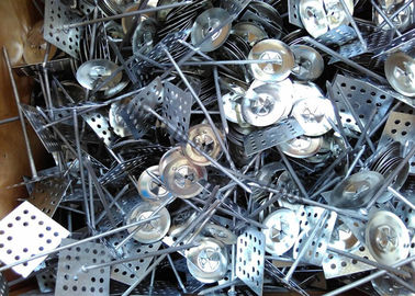 Pinos de aislamiento de base perforada de acero para aislamiento fijo de superficie áspera de 12 Ga Dia 63,5 mm