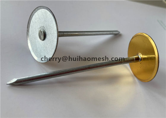 Pinos de soldadura de la cabeza de la taza de descarga del condensador de 12 calibres para fijar el aislamiento en una superficie metálica