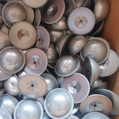 Acero galvanizado 28 mm Lavadoras de tapa de cúpula para arreglar uñas de 3 mm