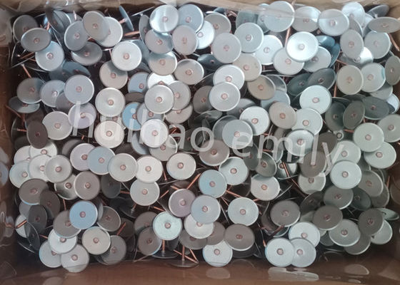 Pin de soldadura de cabeza cubierta de cobre de 38 mm para conductos de aislamiento