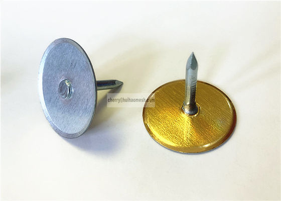 soldador principal Pins Galvanized Steel del perno prisionero del CD de la taza de 2.7m m para asegurar el aislamiento en superficie de metal
