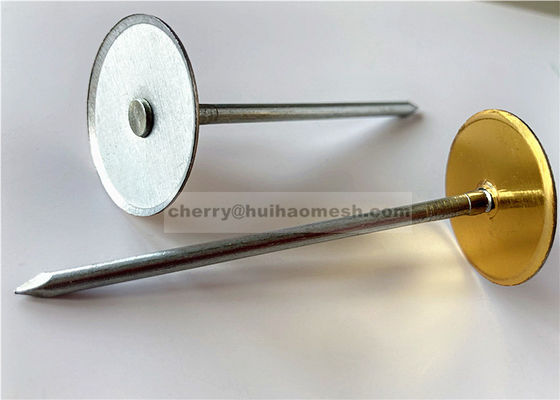 1-1/8" Capa condensador descarga Cd pines de soldadura para fijar el aislamiento en el interior de la lámina de metal conductos de aire
