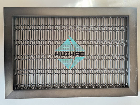 Panel de malla metálica de acabado con revestimiento antiguo decorativo para inserción de la puerta del gabinete