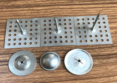 Pinos de anclaje de aislamiento de base perforada de acero galvanizado para fijar el aislamiento de lana de roca y fibra de vidrio