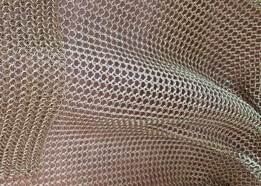 Malla de anillo metálico para cortinas arquitectónicas para mampara de pared aislante