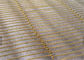 Cortina flexible de la malla del metal decorativo, malla de alambre de cobre de la división del metal