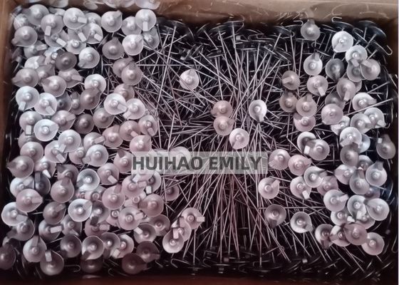 14 Ga acero inoxidable 304 anclajes de lazo pines para chaquetas de aislamiento térmico