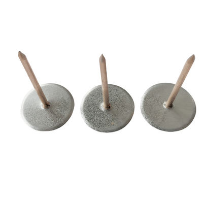 12 Ga X 70 mm Cabeza de copa de acero galvanizado pines soldados para aislamiento de conductos HVAC