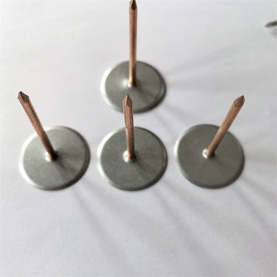 12 Ga X 70 mm Cabeza de copa de acero galvanizado pines soldados para aislamiento de conductos HVAC