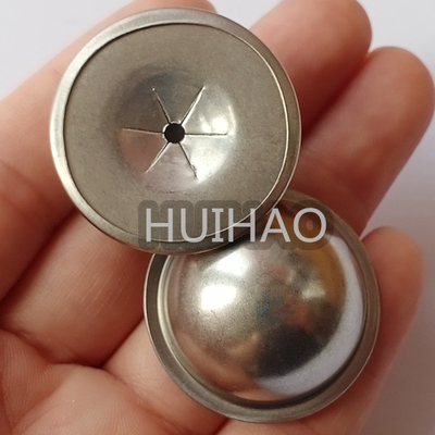 7/8 pulgadas de acero galvanizado de aislamiento de cúpula tapa para fijar pines de aislamiento