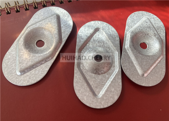 Placa de tensión de aislamiento de acero Galvalume 82x40mm para membranas de techo