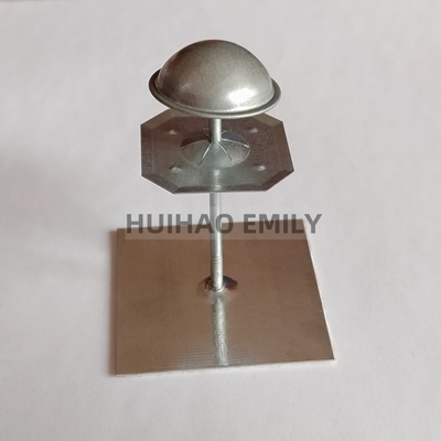 50x50mm placa base autoadherente de aislamiento pernos colgantes para el aislamiento de paredes exteriores