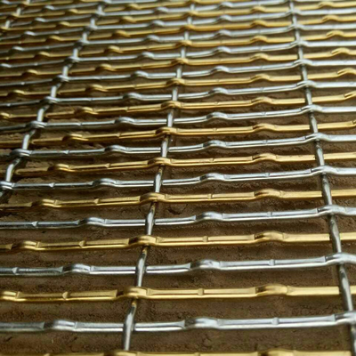 Paneles de malla de alambre de aluminio para decoración de arquitectura y techo