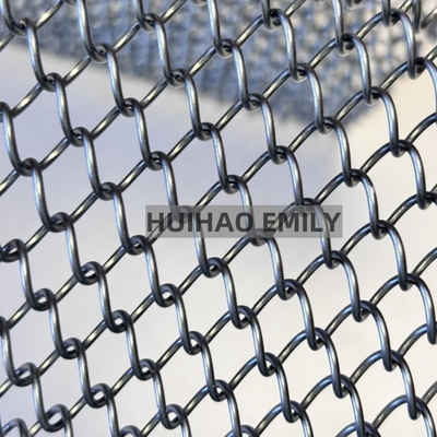 Cortina de malla metálica flexible de aluminio y aleación metálica de 0,8 mm x 8 mm